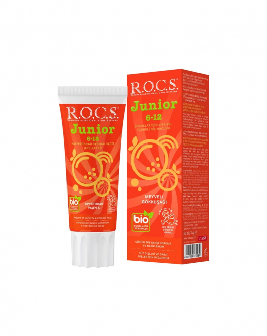 R.O.C.S.Junior Diş Macunu 6-12 Yaş 60 ml Meyveli Gökkuşağı