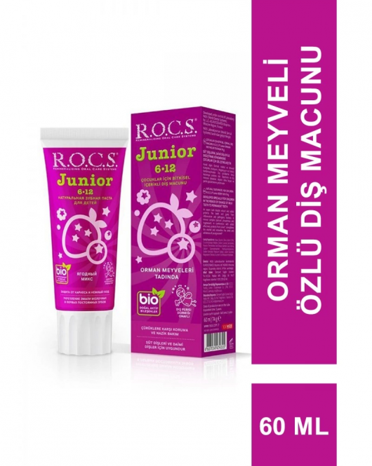 R.O.C.S.Junior Diş Macunu 6-12 Yaş 60 ml Orman Meyveleri