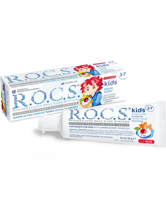 R.O.C.S.Kids Diş Macunu 3-7 Yaş 35 ml Meyve Külahı