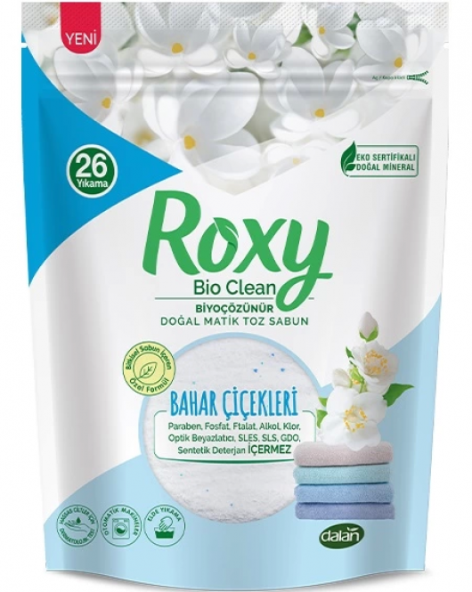 Roxy Bio Clean Doğal Matik Toz Sabun Bahar Çiçekleri 1600 Gr