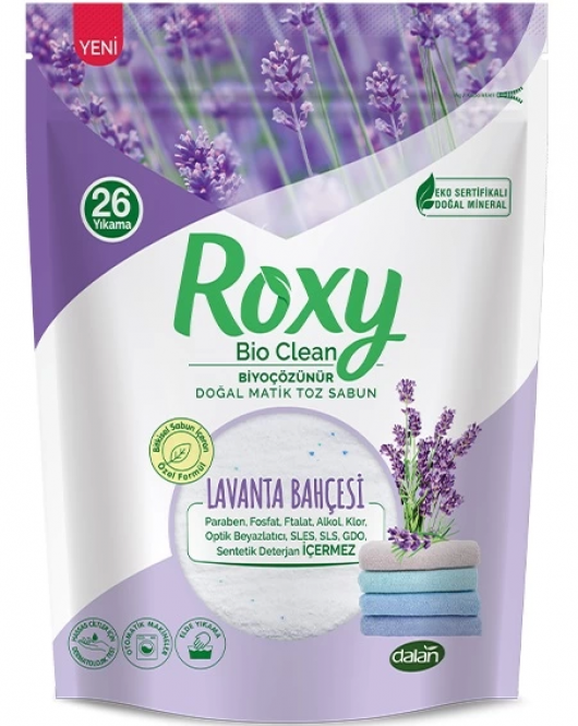 Roxy Bio Clean Doğal Matik Toz Sabun Lavanta Bahçesi 800 Gr