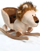 Safeline Bebe Peluş Ahşap Sallanır Oyuncak Aslan