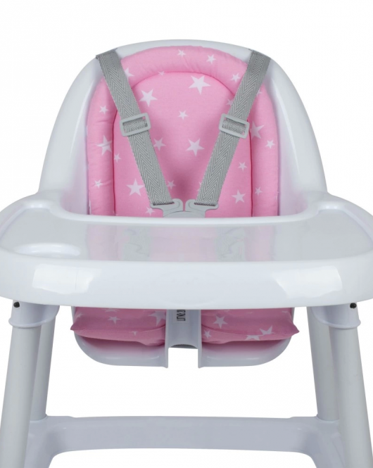 Sevi Bebe Eko Mama Sandalyesi Minderi ART-157 Pembe Yıldız