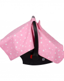 Sevi Bebe Fiyonklu Ana Kucağı Örtüsü Art-204 Pembe Yıldız