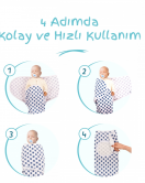 Sevi Bebe İnterlok Bebe Kundak ART-118 Mavi Çizgili