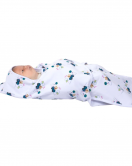 Sevi Bebe İnterlok Bel Koruyuculu Kundak Art-558 Arabalı Ayı
