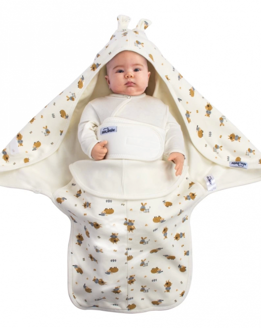 Sevi Bebe İnterlok Bel Koruyuculu Kundak Art-558 Kuzu