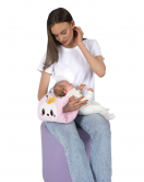 Sevi Bebe Nakışlı Lüks Emzirme Yastığı Art-271 Pembe