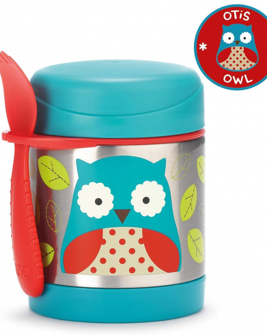 Skip Hop Zoo Paslanmaz Çelik Termos 325 ml Baykuş