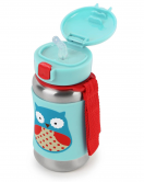 Skip Hop Zoo Pipetli Paslanmaz Çelik Suluk 350 ml Baykuş