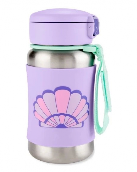 Skip Hop Zoo Pipetli Paslanmaz Çelik Suluk 350 ml Deniz Kabuğu