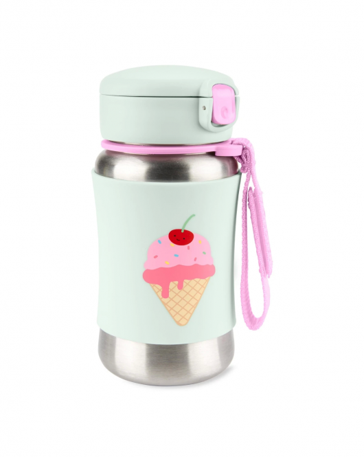 Skip Hop Zoo Pipetli Paslanmaz Çelik Suluk 350 Ml Dondurma
