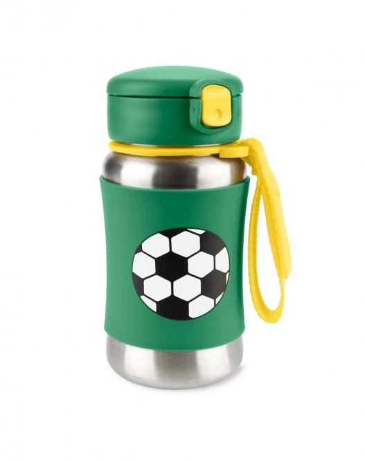 Skip Hop Zoo Pipetli Paslanmaz Çelik Suluk 350 ml Futbol