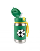 Skip Hop Zoo Pipetli Paslanmaz Çelik Suluk 350 ml Futbol