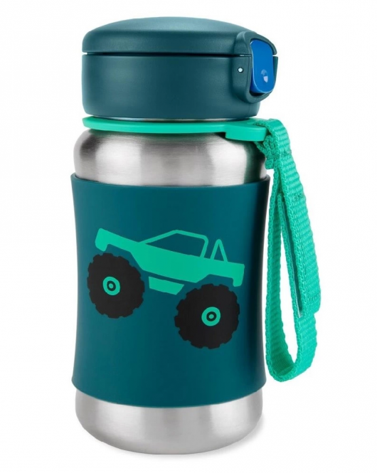 Skip Hop Zoo Pipetli Paslanmaz Çelik Suluk 350 ml Kamyon