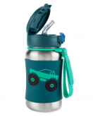 Skip Hop Zoo Pipetli Paslanmaz Çelik Suluk 350 ml Kamyon