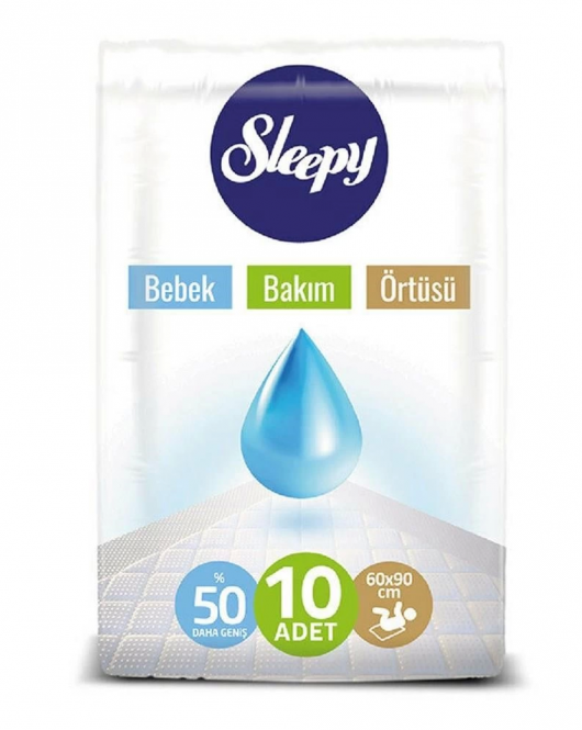 Sleepy Babycare Bebek Bakım Örtüsü 60x90 10 Adet