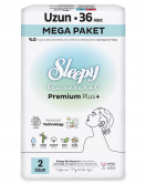 Sleepy Bio Natural Premium Plus Mega Uzun Ped 36 Adet