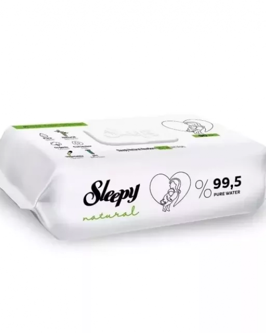 Sleepy Natural Yenidoğan Islak Bebek Bakım Havlusu 90 Adet