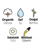 Sleepy Natural Yenidoğan Islak Bebek Bakım Havlusu 90 Adet