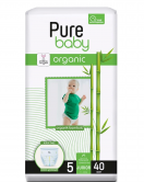 Sleepy Pure Baby Organik Külot Bez 2li Jumbo 5 Beden 11-20 Kg 40 Adet