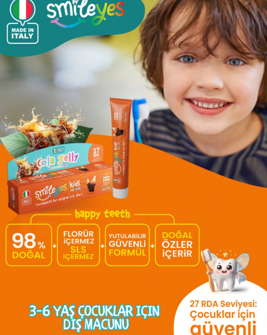 Smileyes Kids Diş Macunu 3-6 Yaş 50 Ml Cola Jelly