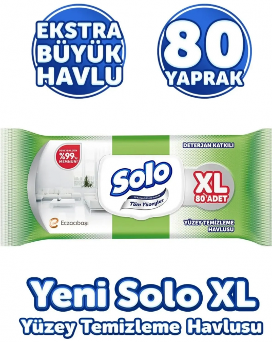 Solo Yüzey Temizleme Havlusu XL 80li