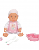 Sunman Bebelou Yemek Zamanı Sesli Bebek Seti 35 Cm