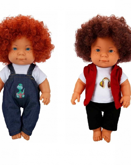 Sunman Kıvırcık Saçlı Curly Bebek 35 Cm