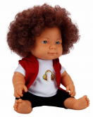 Sunman Kıvırcık Saçlı Curly Bebek 35 Cm