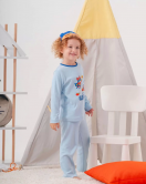 Süper Heros Çanta Ve Maskeli % 100 Pamuk Erkek Çocuk Pijama Takımı