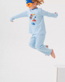 Süper Heros Çanta Ve Maskeli % 100 Pamuk Erkek Çocuk Pijama Takımı