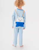 Süper Heros Çanta Ve Maskeli % 100 Pamuk Erkek Çocuk Pijama Takımı