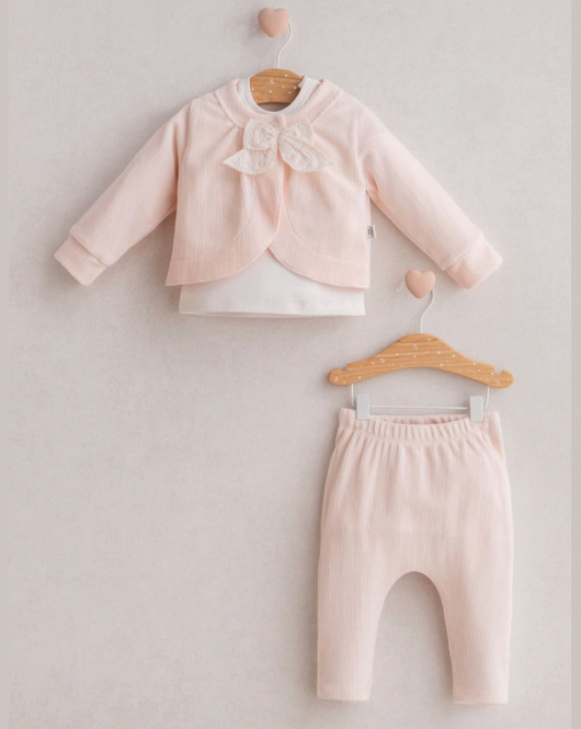 Tongs Baby Itsy Btsy 3'lü Takım 5374 Açık Pembe
