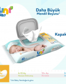 Uni Baby Yenidoğan Islak Havlu Mendil 3Lü 120 Yaprak