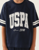 U.S. Polo Erkek Çocuk Bermuda Takım 1709-4 Lacivert