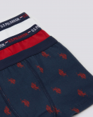 U.S. Polo Erkek Çocuk Boxer 3'Lü Takım 1374 Kırmızı