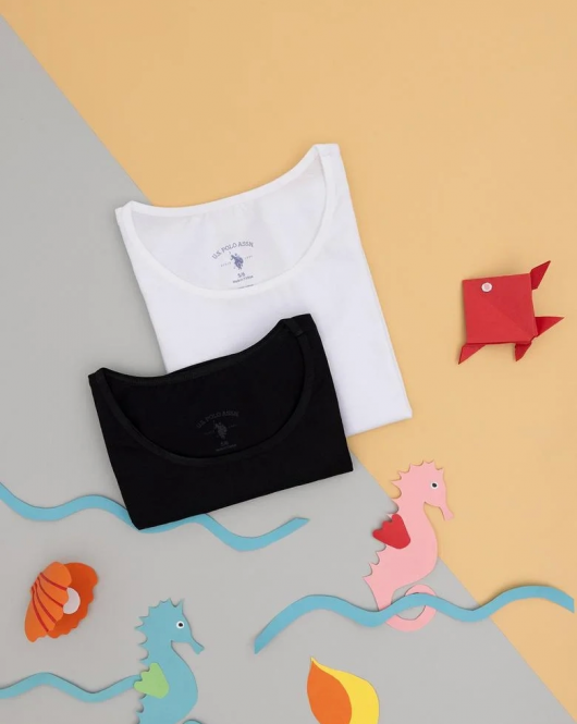 U.S. Polo Kız Çocuk Basic Kalın Askılı Atlet 1674 Siyah