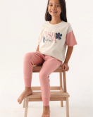 U.s. Polo Kız Çocuk Pijama Takım 1809 Bej