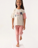 U.s. Polo Kız Çocuk Pijama Takım 1809 Bej