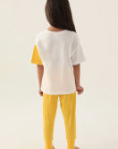 U.S. Polo Kız Çocuk Pijama Takım 1809 Krem