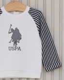 U.S.Polo Erkek Bebek 2'Li Takım USB2161 Krem