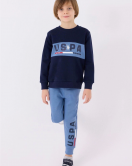 U.S.Polo Erkek Çocuk Eşofman Takımı US1912-4 Cobalt