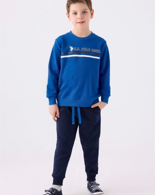 U.S.Polo Erkek Çocuk Eşofman Takımı US1925-4 Cobalt