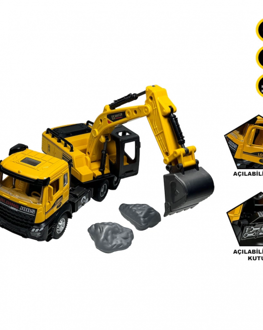Vardem Sesli Ve Işıklı Çek Bırak Kamyon Ekskavatör Xx992-01ab