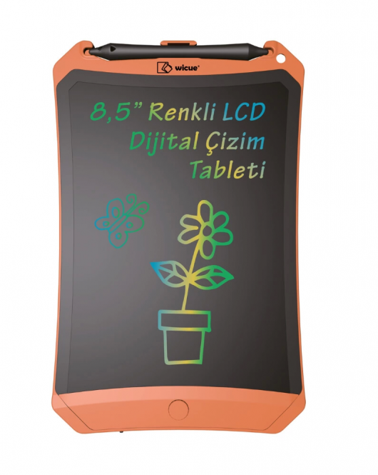Xiaomi Wicue 8.5 LCD Dijital Mıknatıslı Renkli Çizim Tableti Turuncu