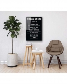 7 Rules Of Life Hayatın 7 Kuralı Ev Ve Ofis Duvar Dekoru