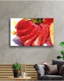 Meyveler Cam Tablo 4mm Dayanıklı Temperli Cam
