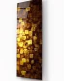 Soyut Gold Cam Tablo