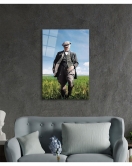 Atatürk Portresi Cam Tablo, Ev ve Ofis Duvar Dekoru, Hediyelik Büyük Temperli 4 mm Cam Tablo